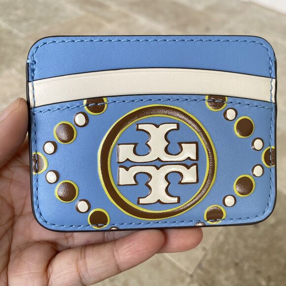 Last 1 ‼️Tory Burch T Monogram Contrast Embossed Leather Card Case 137135 - Picture 2 of 6